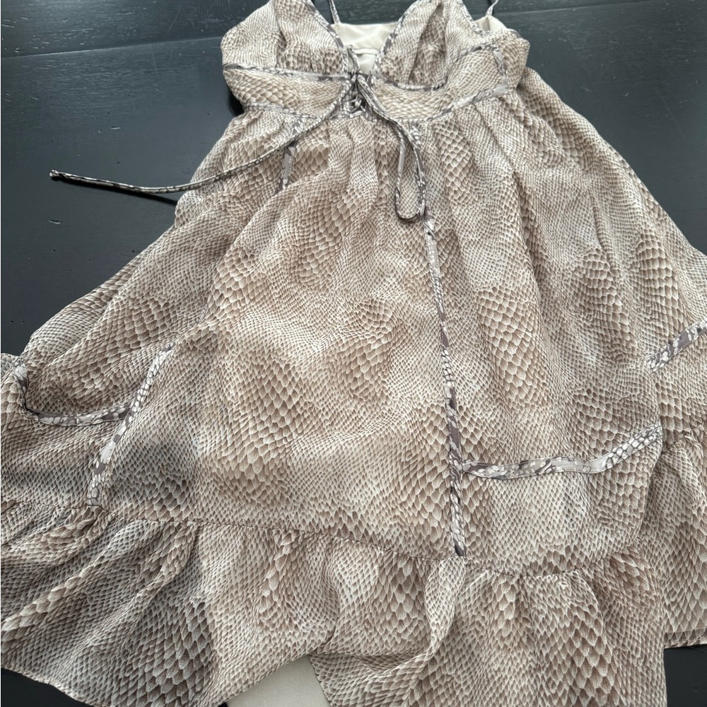 Elegant Snake Print Wedding Dress